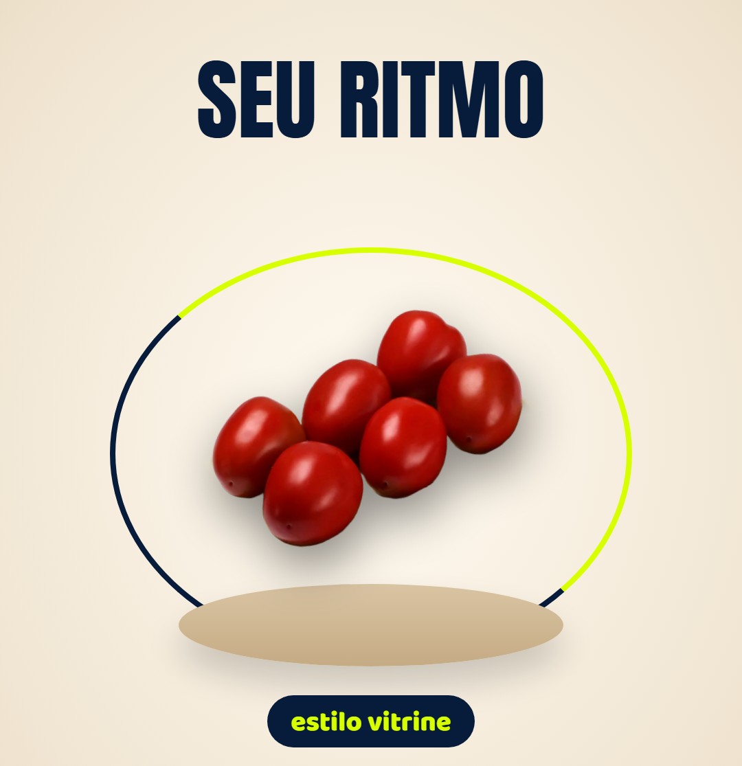Estilo vitrine: fundo creme claro e pedestal